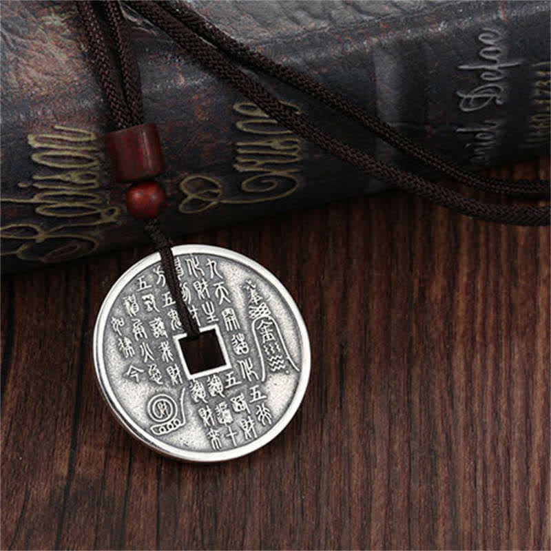 KarmaRipple's Bagua Yin Yang Bronze Coin Star Balance Energy Pendant Necklace p8