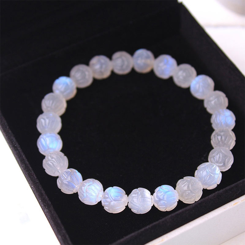 KarmaRipple's Authentic Moonstone Lotus Love Bracelet p10