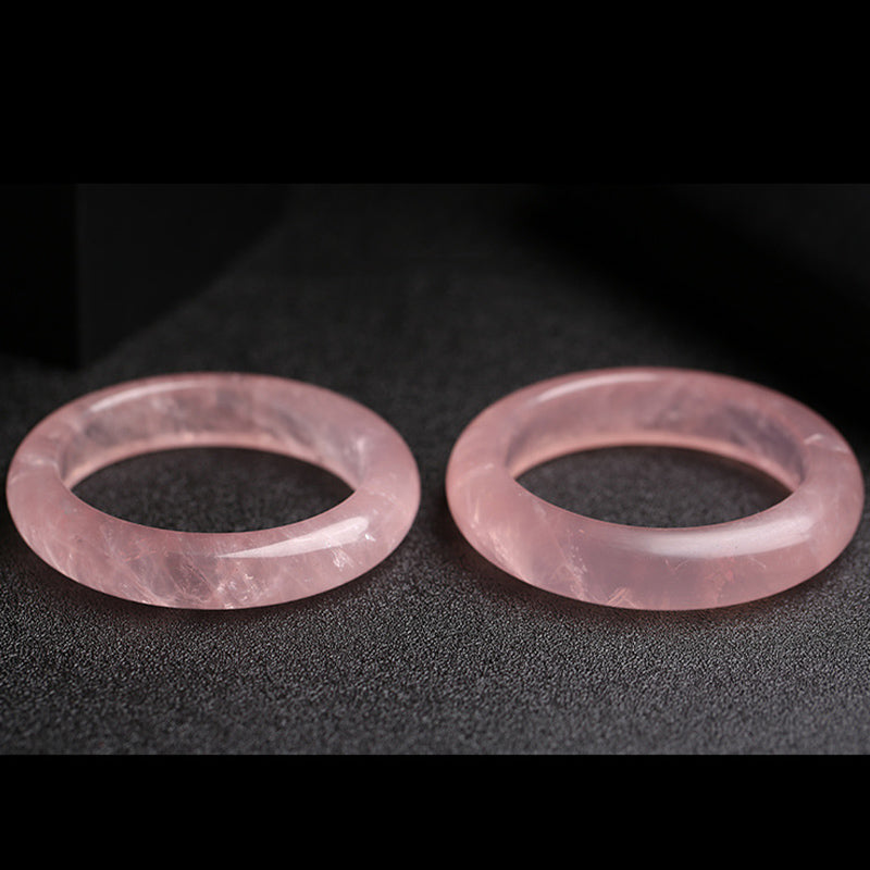 KarmaRipple's Authentic Rose Quartz Love Caring Bracelet Bangle p8