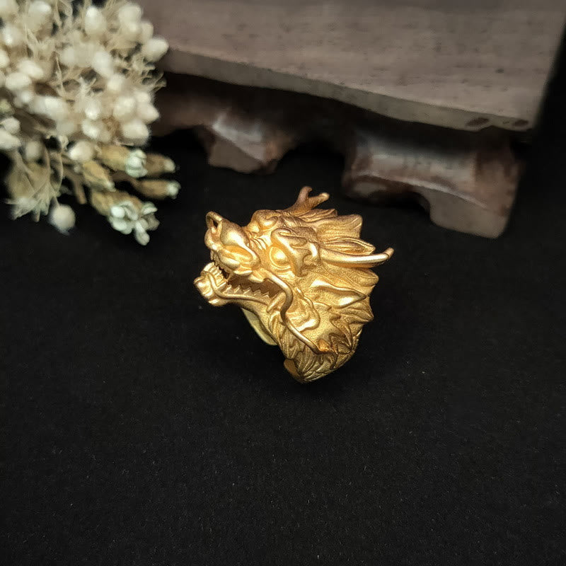 KarmaRipple's Golden Dragon Fortune Protection Ring p2