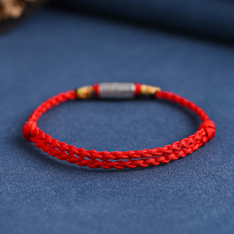 KarmaRipple's Handcrafted 925 Sterling Silver Everything Goes Well Design Protection Strength Bracelet Anklet ( p10