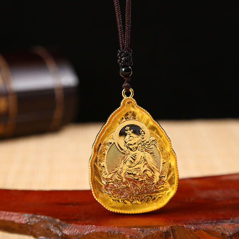 KarmaRipple's Tibetan Buddha Liuli Gemstone Serenity Pendant Necklace p14