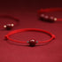 One Cinnabar Bead / Red / Anklet(Anklet Circumference 21-27cm)