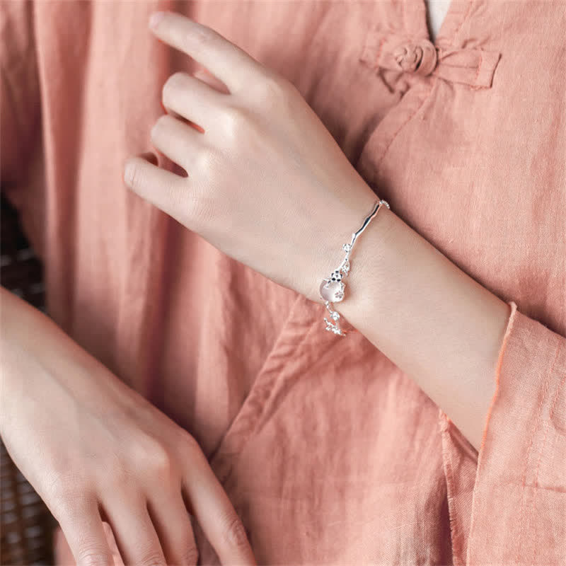 KarmaRipple's Plum Blossom Chalcedony Positive Bracelet p3