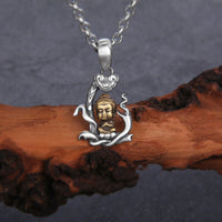 KarmaRipple's 925 Sterling Silver Zen Buddha Ruyi Handle Compassion Pendant Necklace