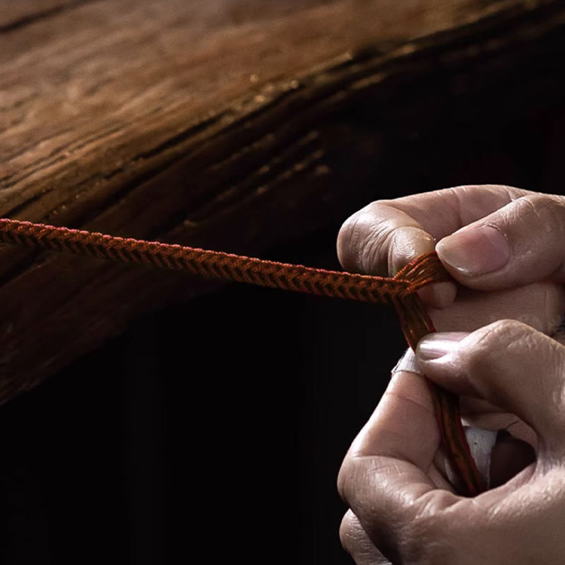 KarmaRipple's Handmade 925 Sterling Silver Five Directions Gods of Wealth Fortune Protection String Braid Bracelet p11