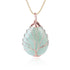 Green Aventurine Rose Gold Tree