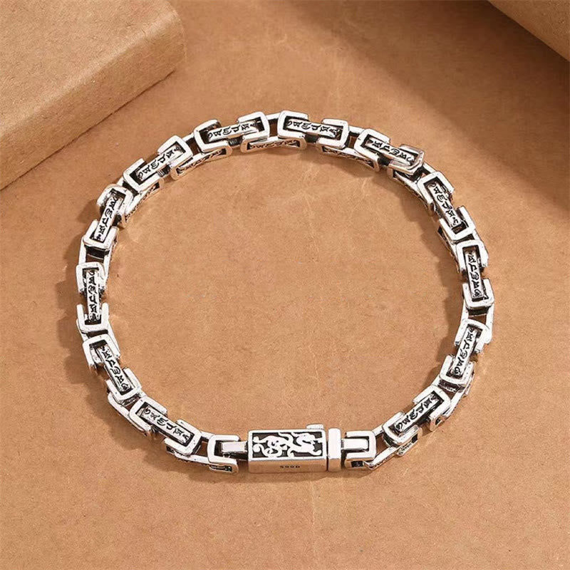 KarmaRipple's Dragon Om Mani Padme Hum Engraved Bronze Fortune Success Bracelet p2