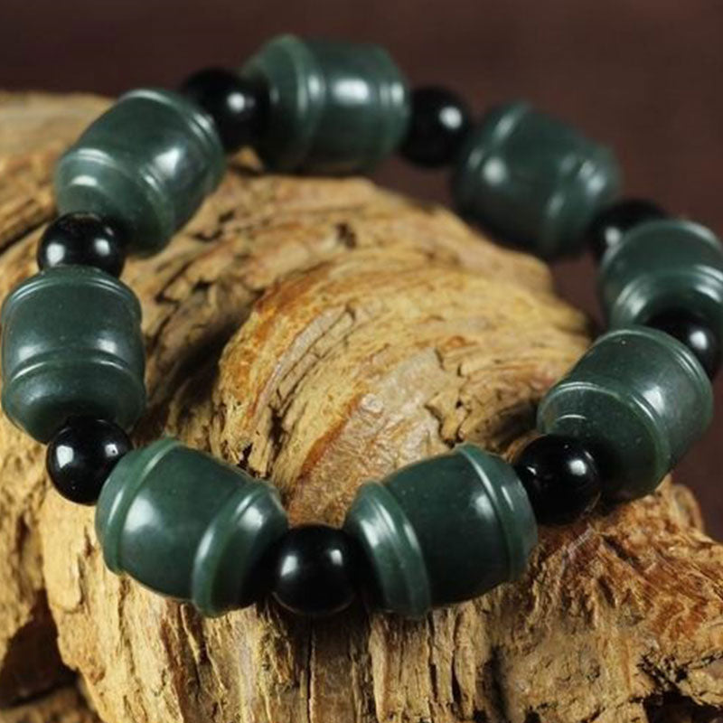 KarmaRipple's Authentic Cyan Jade Cure Bracelet p2