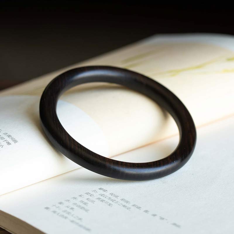 KarmaRipple's Tibetan Small Leaf Red Sandalwood Ebony Green Sandalwood Protection Bracelet Bangle p2