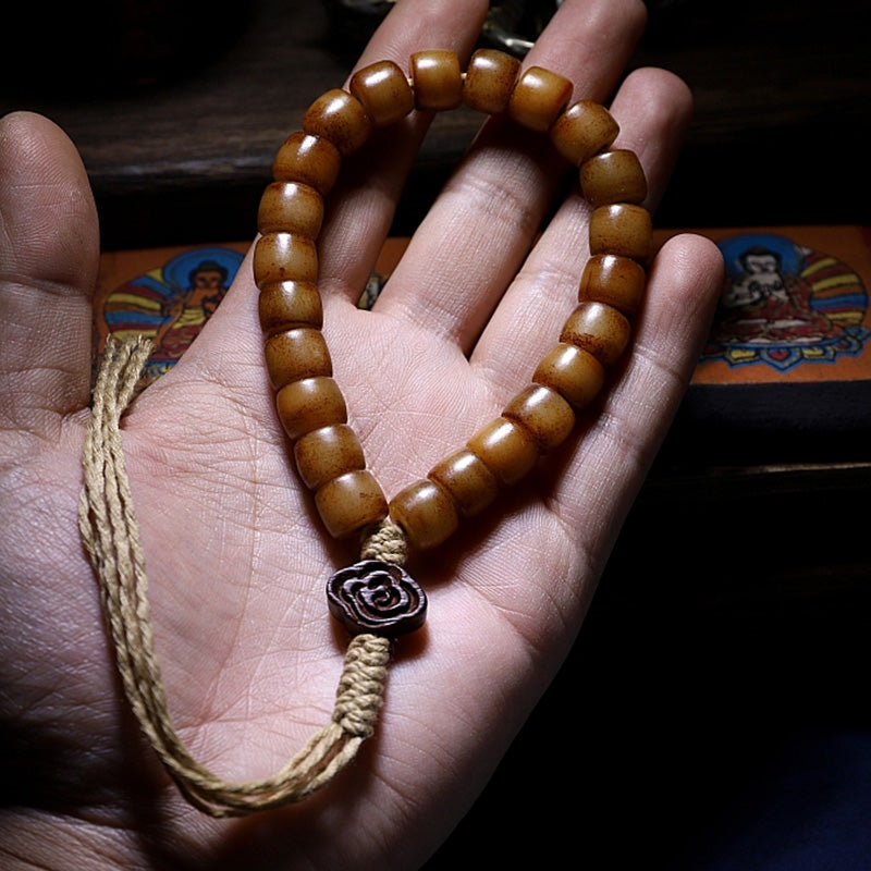 KarmaRipple's Tibetan Yak Bone Balance Strength Wrist Mala p5