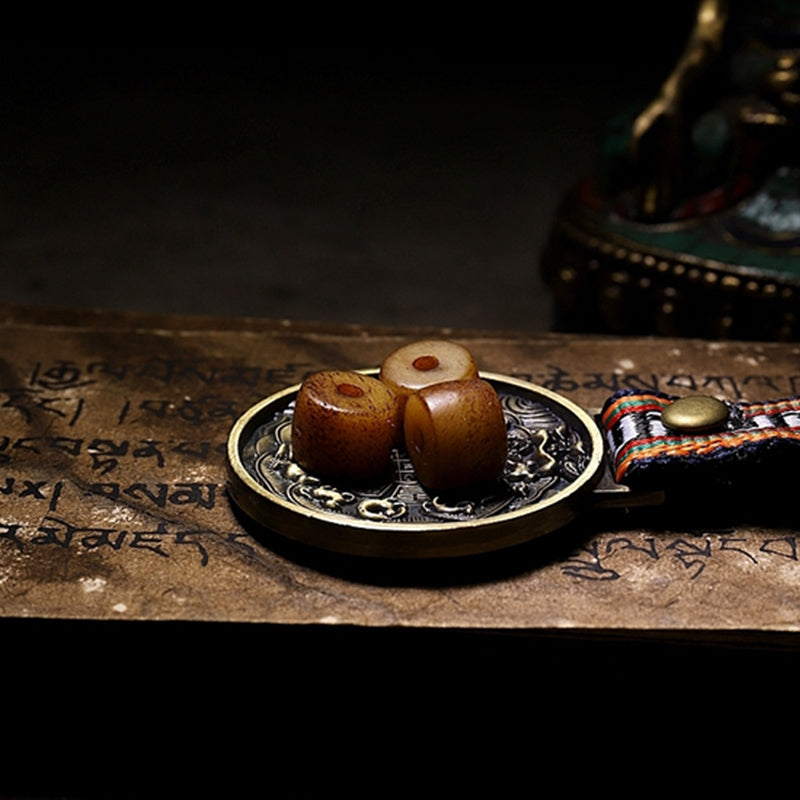 KarmaRipple's Tibetan Yak Bone Balance Strength Wrist Mala p12