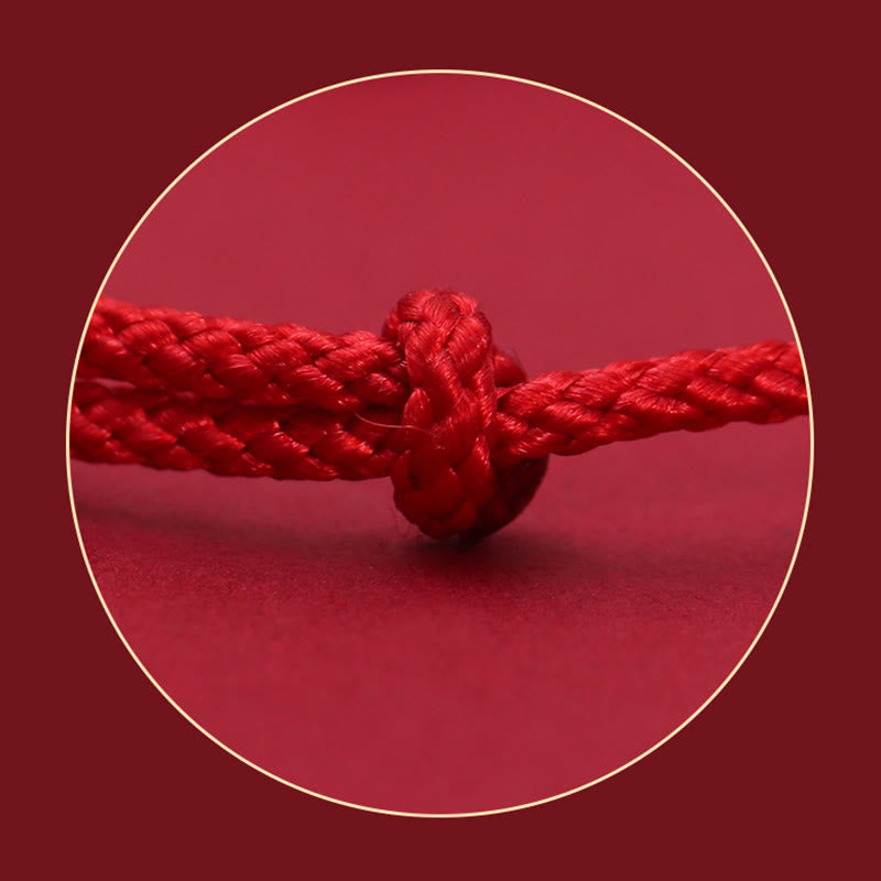 KarmaRipple's 999 Sterling Silver Bean Design Fortune Connection Handmade Woven Bracelet p9