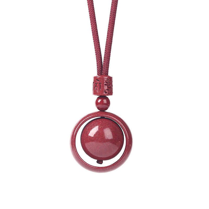 KarmaRipple's Cinnabar Om Mani Padme Hum PiXiu Blessing Fortunate Bead Pendant Necklace p22