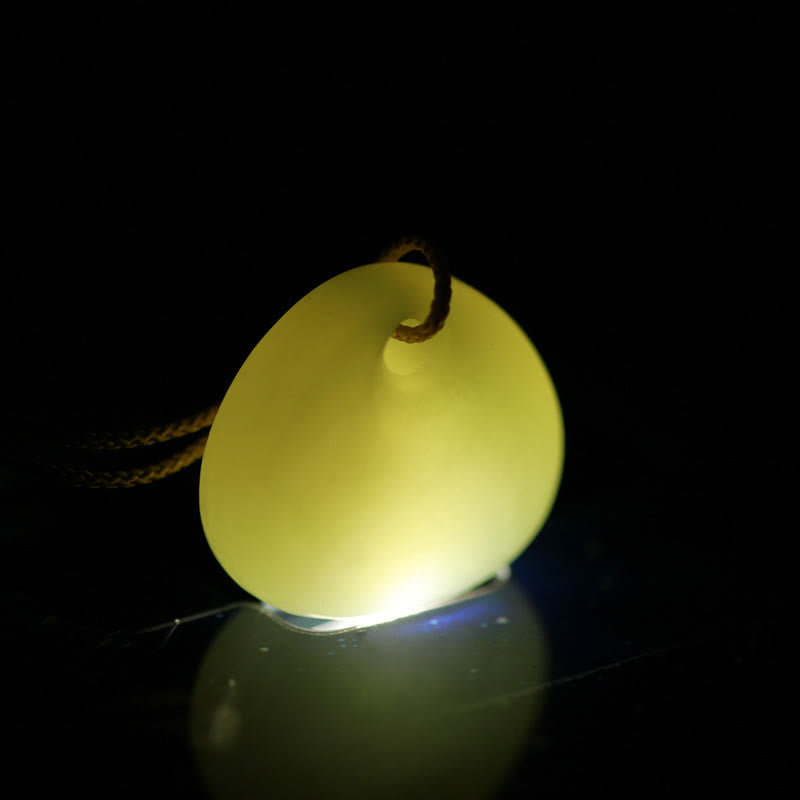 KarmaRipple's Authentic Hetian Jade Small Bag Pattern Prosperity String Pendant Necklace p14