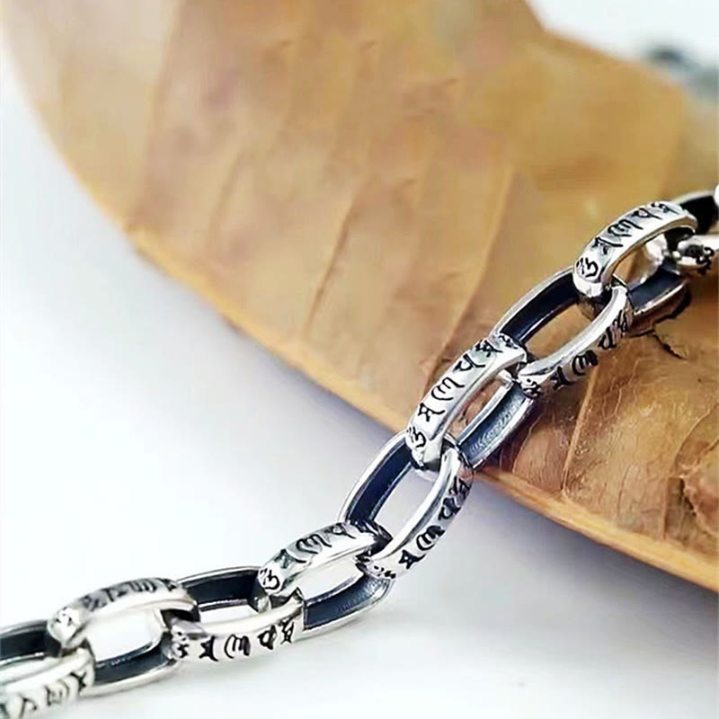 KarmaRipple's Om Mani Padme Hum Double Dorje Bronze Engraved Wisdom Bracelet p13