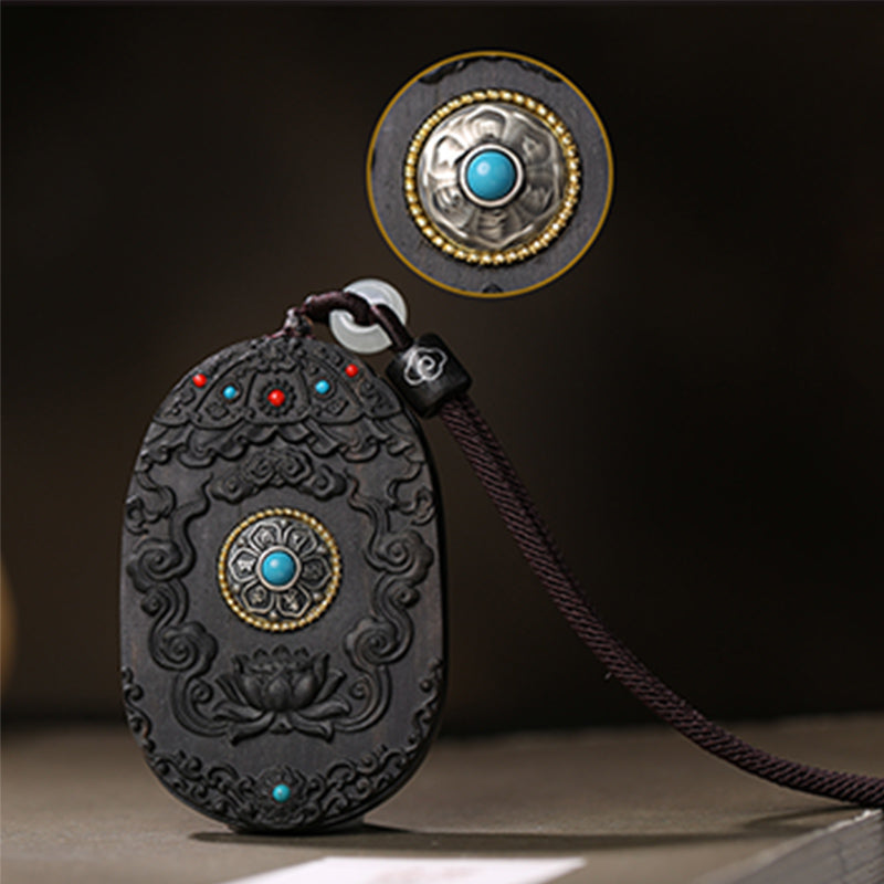 KarmaRipple's Chinese Zodiac Natal Buddha Agarwood Om Mani Padme Hum Lotus Peace Pendant Necklace p19