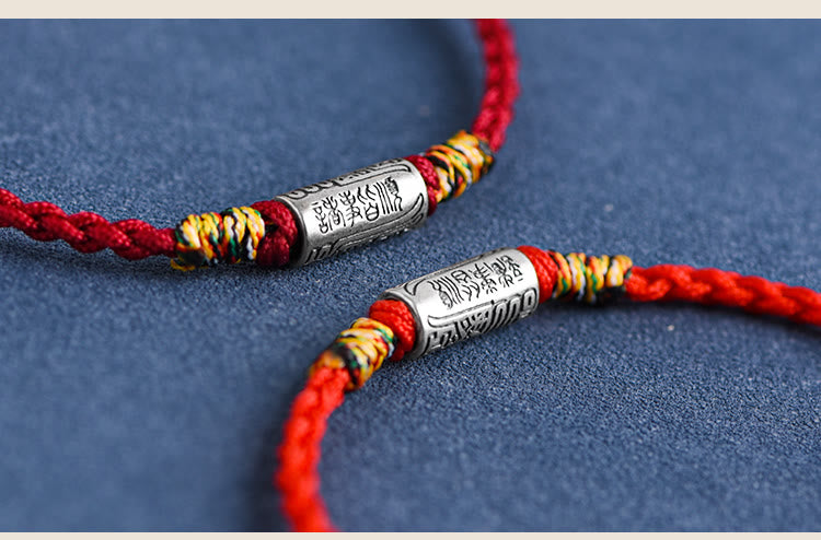 KarmaRipple's Handcrafted 925 Sterling Silver Everything Goes Well Design Protection Strength Bracelet Anklet p25