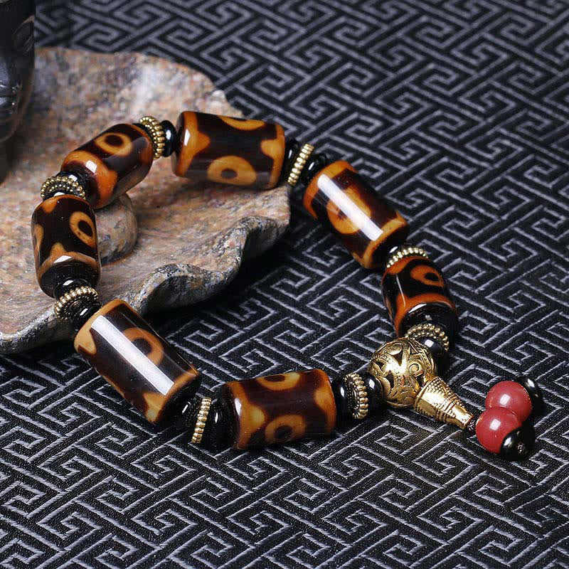 KarmaRipple's Tibetan Nine-Eye Dzi Bead Fortune Talisman Bracelet p2