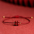 Dark Red / Bracelet(Wrist Circumference 15-17cm) / With Golden Bead