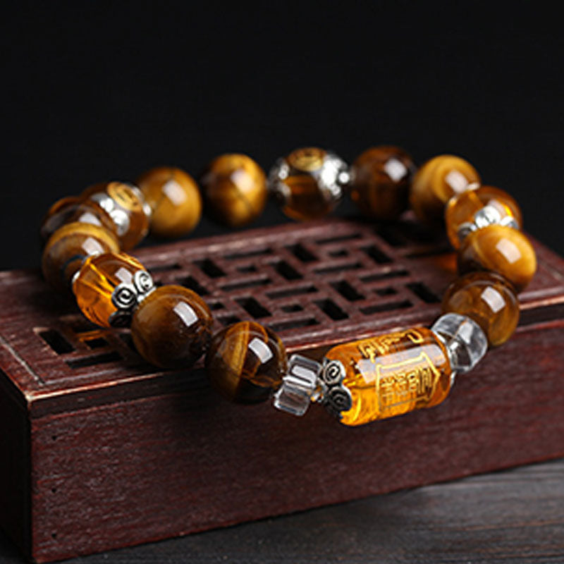 KarmaRipple's Tiger Eye Bead Fortune Prosperity Bracelet p4