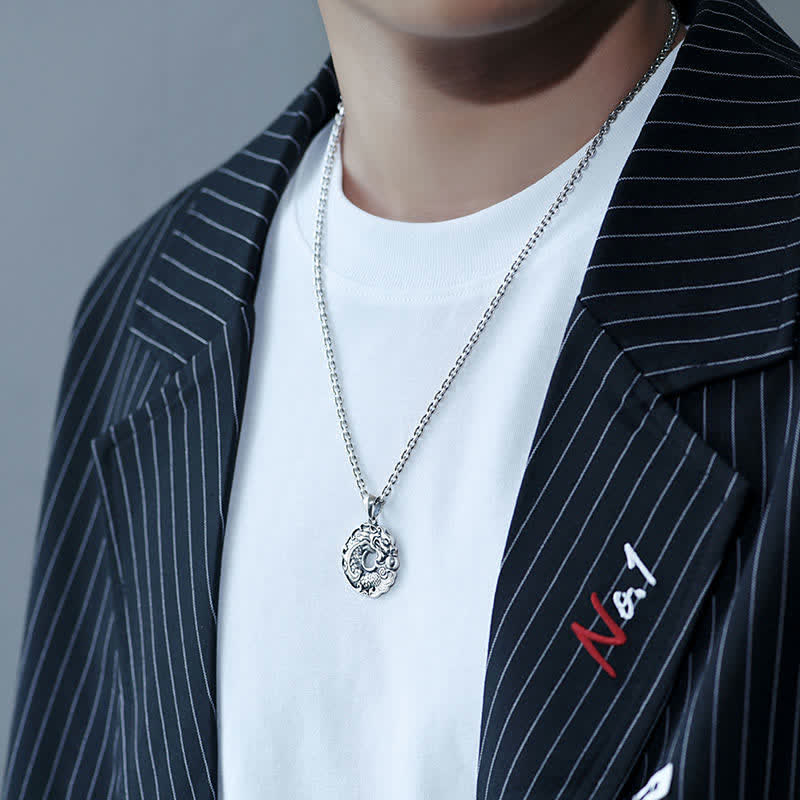 KarmaRipple's Koi Fish Dragon Peace Buckle Wealth Pendant Necklace p3