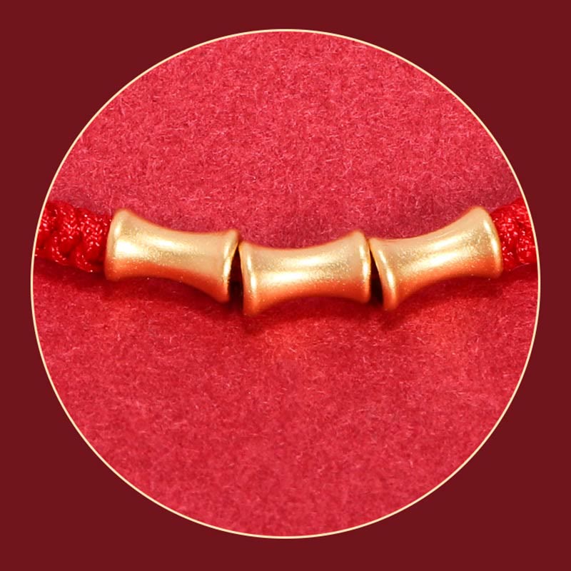 KarmaRipple's 925 Sterling Silver Bamboo Design Protection Fortune Woven Bracelet p10