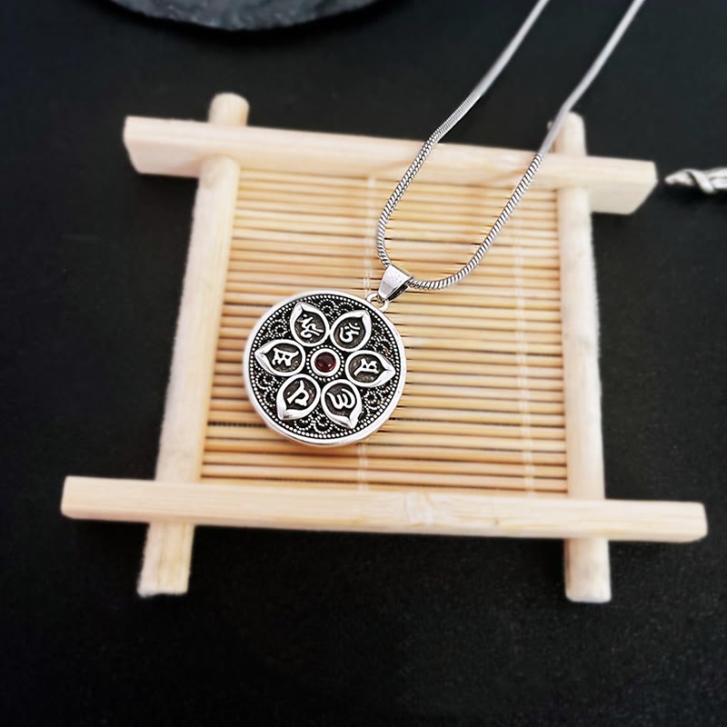 KarmaRipple's Tibetan Om Mani Padme Hum Purity Pendant Necklace p6