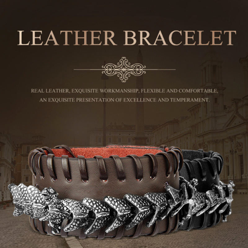 KarmaRipple's Dragon Leather Protection Weave Bracelet p3