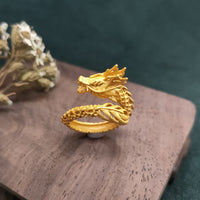 KarmaRipple's Golden Dragon Success Strength Ring