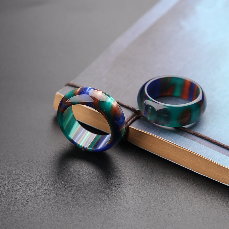 KarmaRipple's Colorful Sea Willow Mala Positive Bracelet Ring p5