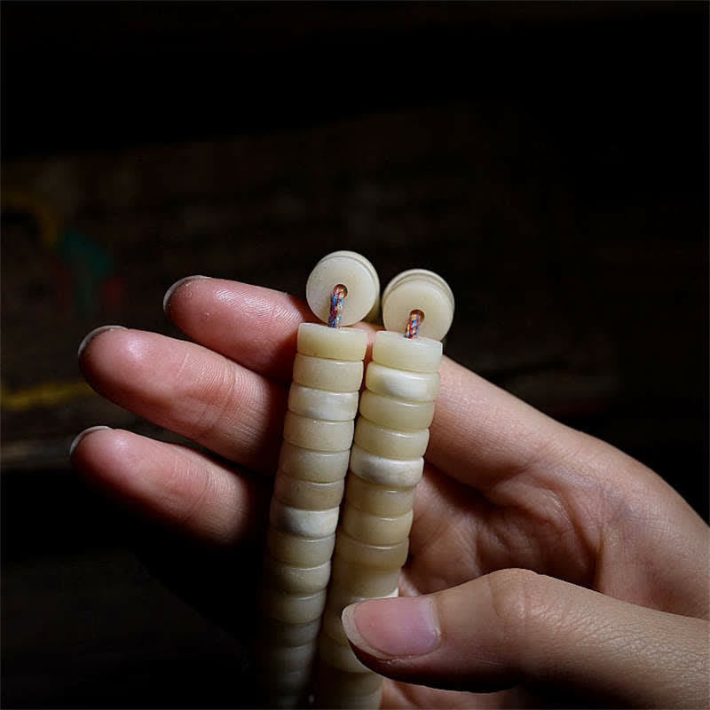 KarmaRipple's Tibetan 108 Mala Beadwork Yak Bone Balance Strength Mala Bracelet p7