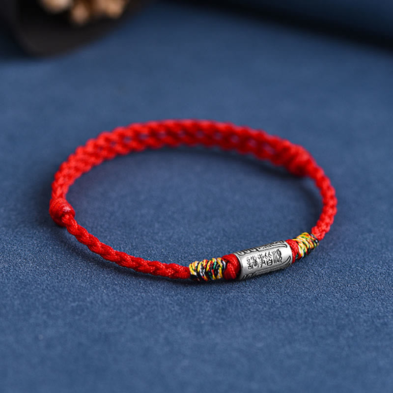 KarmaRipple's Handcrafted 925 Sterling Silver Everything Goes Well Design Protection Strength Bracelet Anklet ( p7