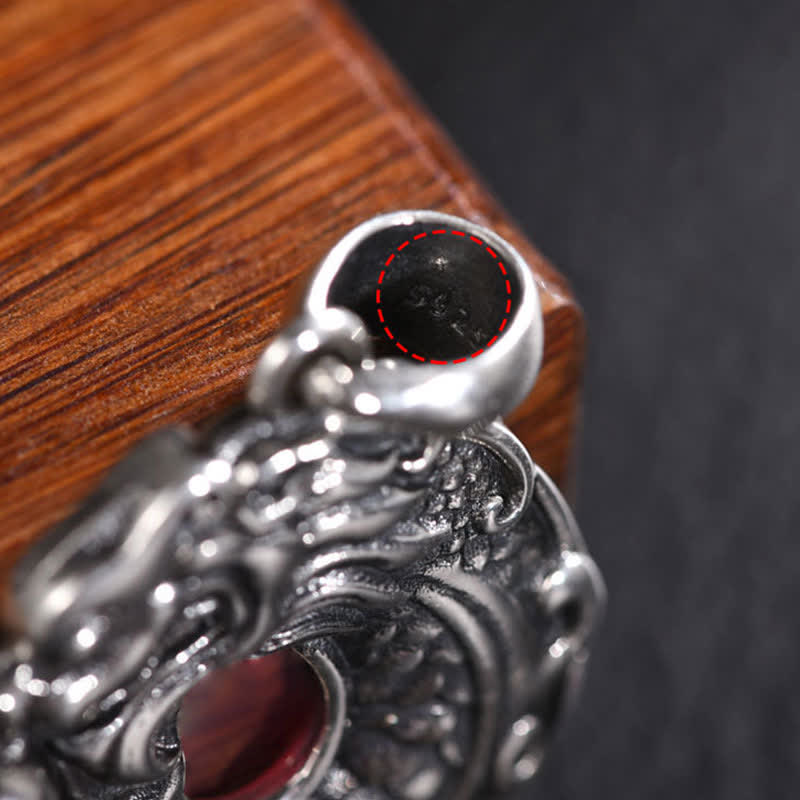 KarmaRipple's Koi Fish Dragon Peace Buckle Wealth Pendant Necklace p13