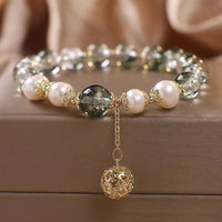 KarmaRipple's Green Phantom Pearl Self-acceptance Talisman Bracelet