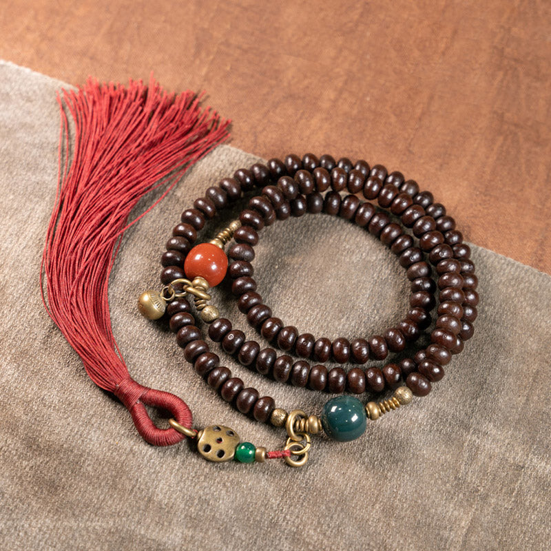 KarmaRipple's 108 Mala Beadwork Authentic Tibet Purple Bodhi Seed Auspiciousness Bracelet p2