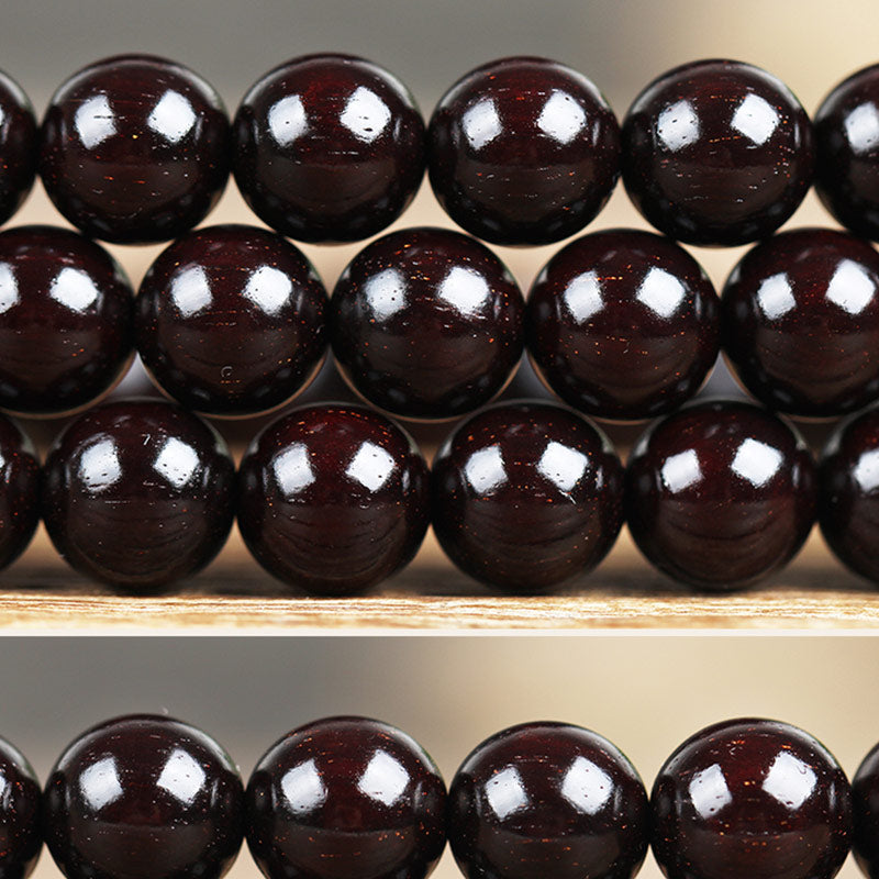 KarmaRipple's Gold Star Small Leaf Red Sandalwood Chinese Knotting Protection Bracelet p9