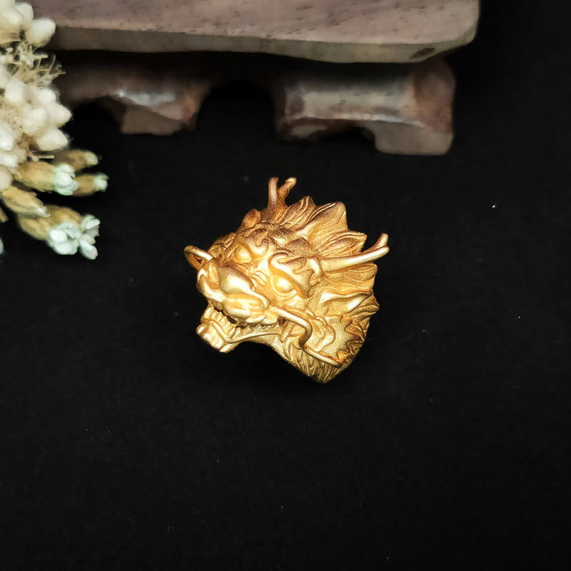 KarmaRipple's Golden Dragon Fortune Protection Ring p6