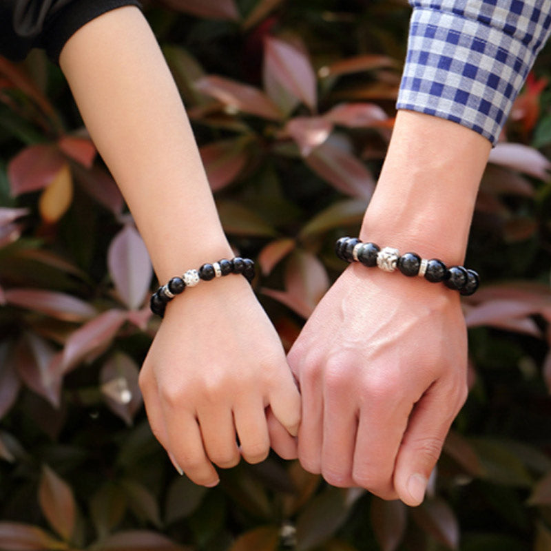 KarmaRipple's FengShui Authentic Rainbow Obsidian PiXiu Blessing Bracelet p5