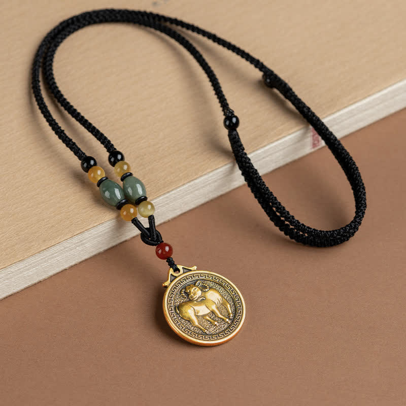 KarmaRipple's 12 Chinese Zodiac Blessing Wealth Fortune Pendant Necklace p39