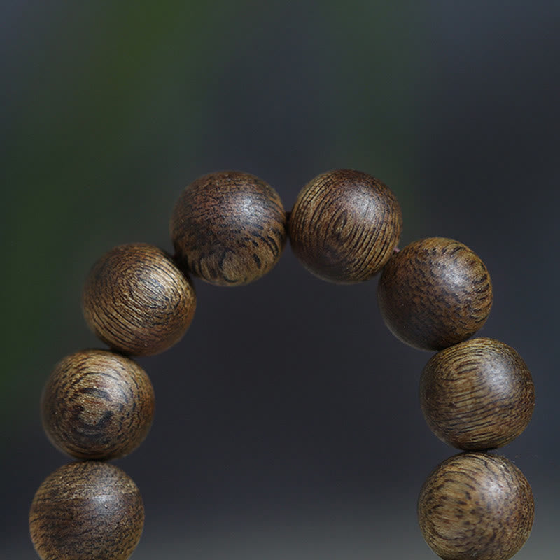 KarmaRipple's 108 Mala Beadwork Nha Trang Soil Buried Qinan Agarwood Balance Strength Bracelet p13