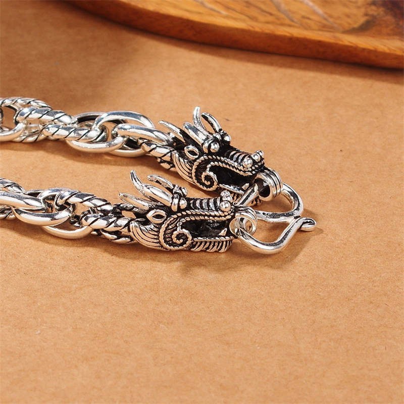 KarmaRipple's 925 Sterling Silver Dragon Fortune Protection Bracelet p4