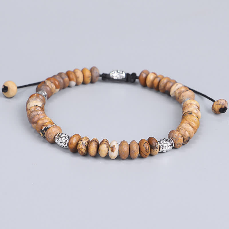 KarmaRipple's Picture Jasper Positive Beadwork String Bracelet p14