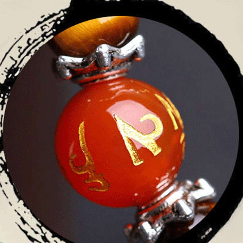 KarmaRipple's Chinese Zodiac 108 Beadwork Black Obsidian Tiger Eye Fortune Mala Bracelet p8