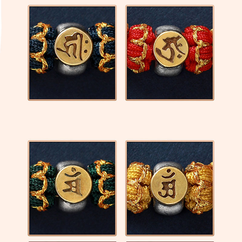 KarmaRipple's Chinese Zodiac Natal Buddha Silver Fortune Woven String Bracelet p10