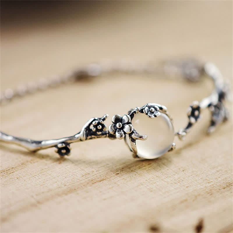 KarmaRipple's Plum Blossom Chalcedony Positive Bracelet p6