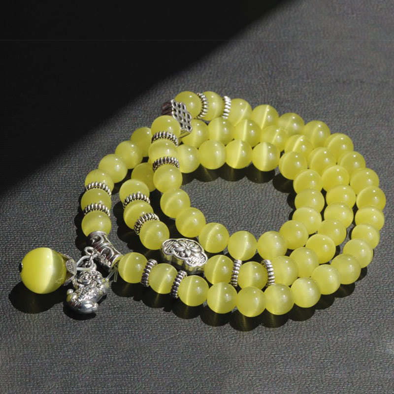 KarmaRipple's Cat Eye PiXiu Support Triple Wrap Bracelet p20