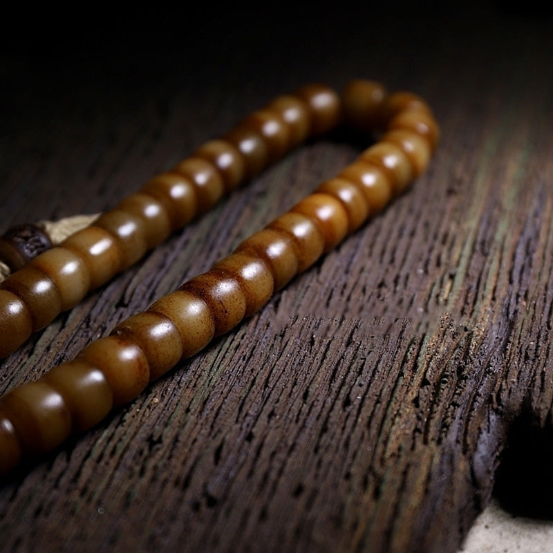 KarmaRipple's Tibetan Yak Bone Balance Strength Wrist Mala p13