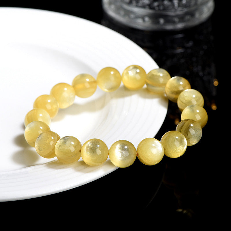 KarmaRipple's Authentic Golden Lepidolite Protection Prosperity Bracelet p5