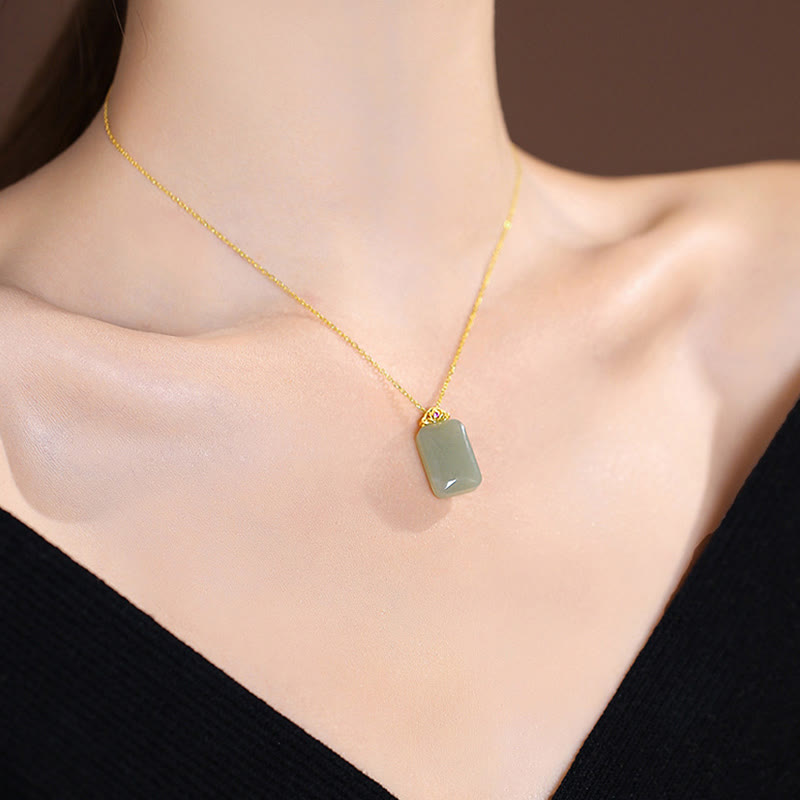 KarmaRipple's 925 Sterling Silver Authentic Hetian Jade Cyan Jade Fortune Laughing Buddha Butterfly Pendant Necklace p44